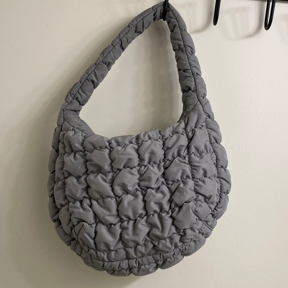 COS Gray Quilted Bag